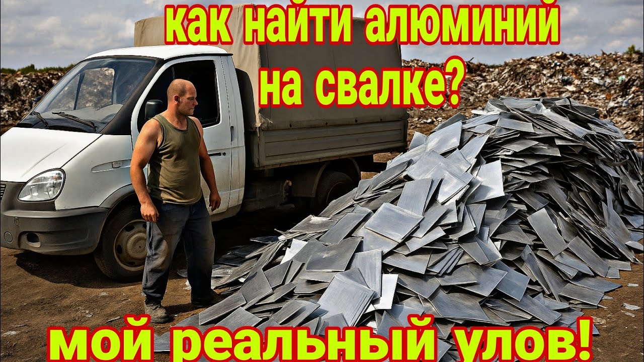 Как найти алюминий на свалке -мой реальная улов!