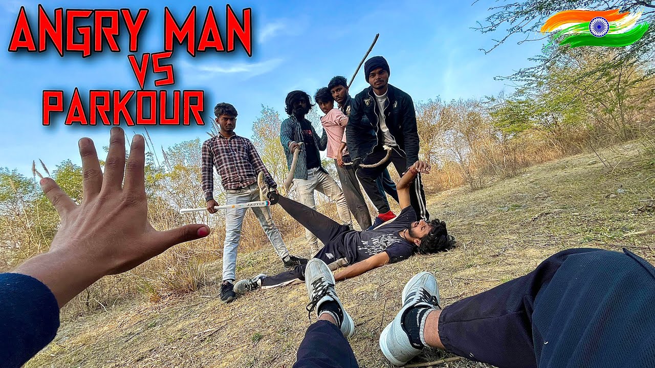 ANGRY MAN VS PARKOUR POV || KUNAL KUSHWAHA
