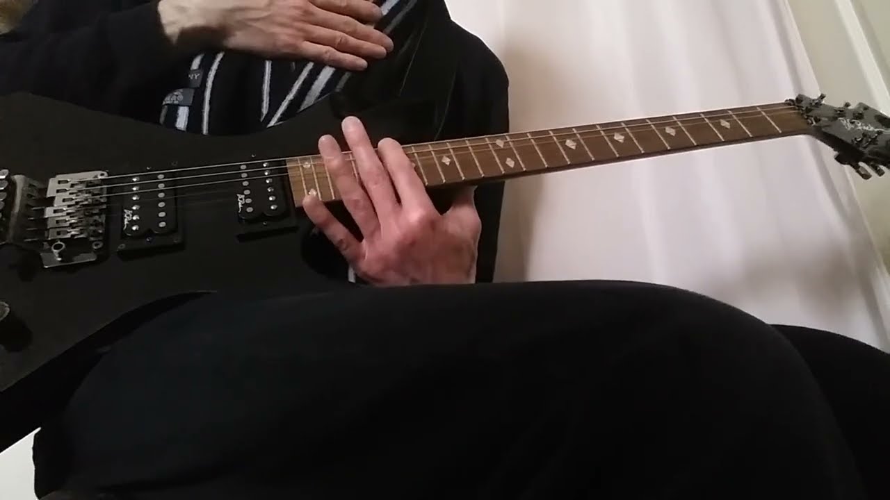 Playing the guitar using only 1 finger / Jouer de la guitare avec 1 seul doigt