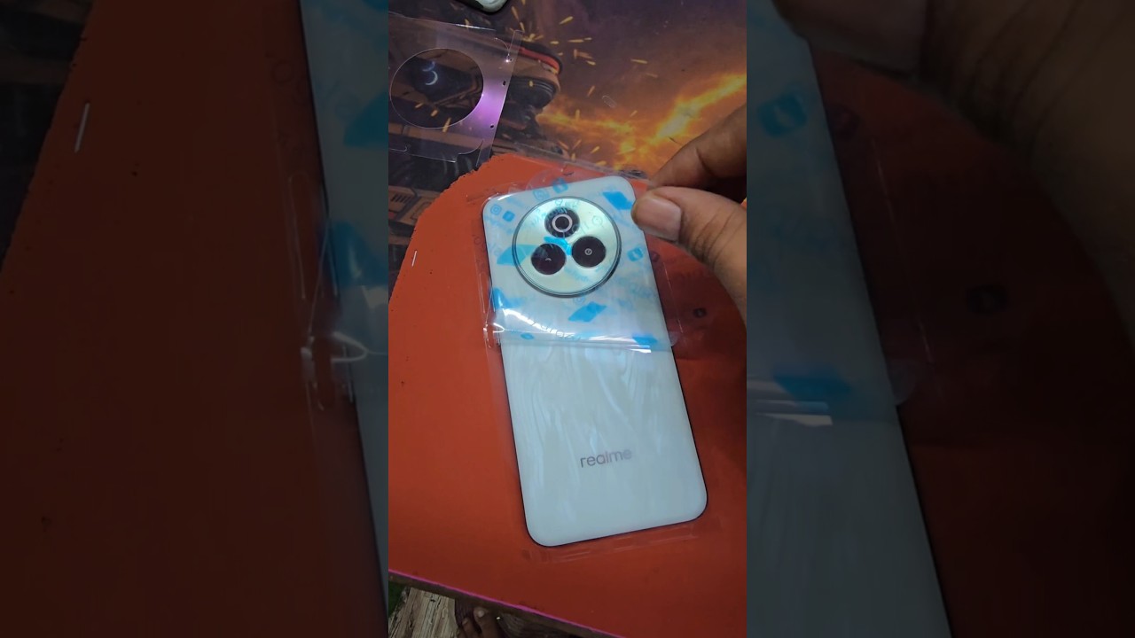 #new mobile back Sticker Realme P3 Pro 5g #mobile #reels #short
