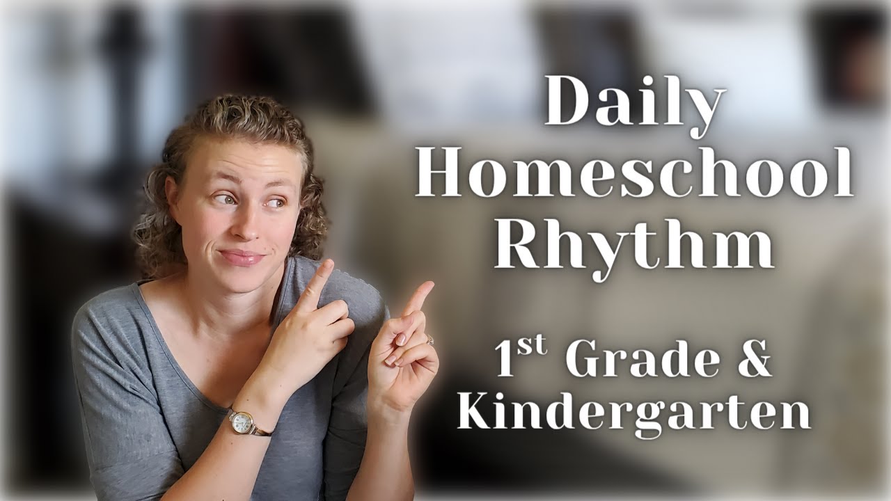 Homeschool Schedule with Two Young Kids | Our Daily Homeschool Rhythm