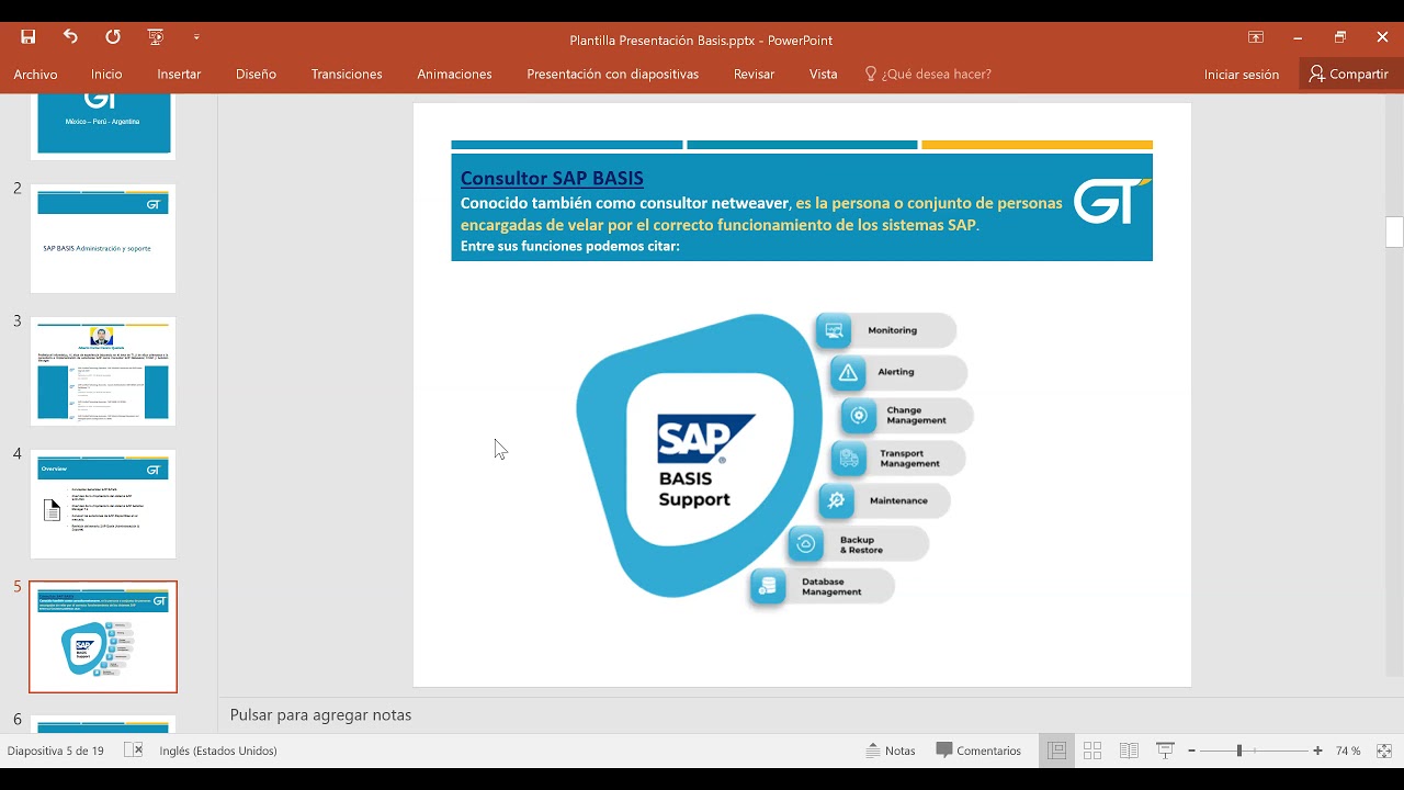 SAP BASIS Administración y Soporte Overview