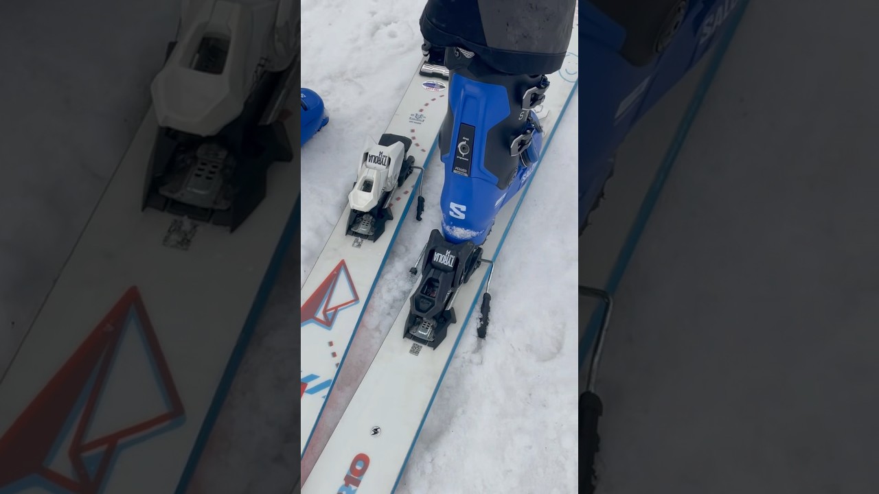 Salomon BOA- locked in and loving them! #calskico #ski #snow #salomon