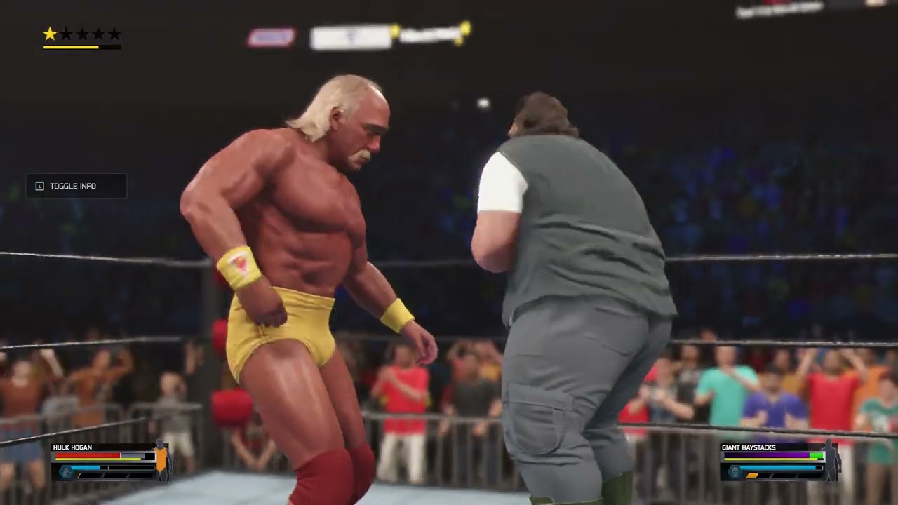 WWE 2K25 Hulk Hogan VS Loch Ness(Giant Haystacks)