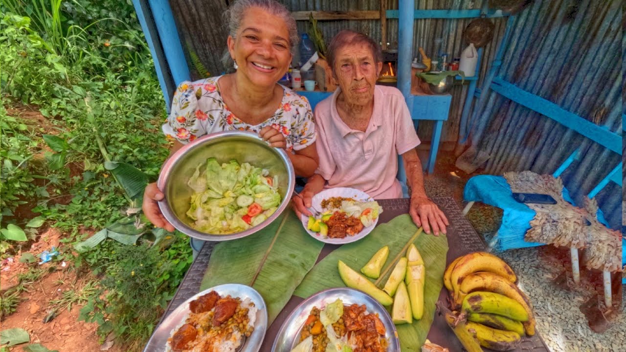 Fuimos al CAMPO a COCINARLE a CHICHE ARROZ con GANDULES y POLLO guisado y nos acompañó nuestro hijo