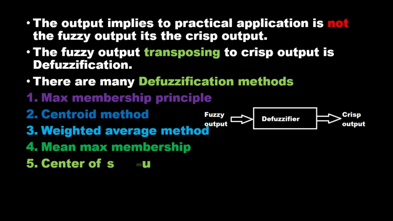 Defuzzification | Electrical Engineering