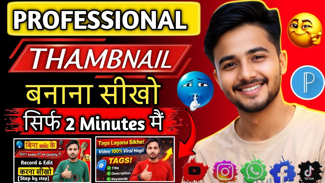 PROFESSIONAL THAMBNAIL KAISE BANAYE ✅ | HOW TO MAKE THAMBNAIL IN PIXELLABE 🤩|  THAMBNAIL TUTORIAL 🔥💯