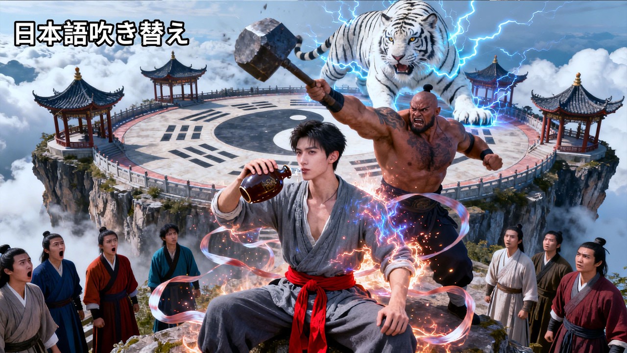【日本語吹き替え】「無能な雑用係」と嘲笑われた男、その正体は隠世の武神！愛娘を傷つけられた瞬間、彼が指を鳴らした。次の瞬間、全員の動きが止まり、リーダーの身体が消し飛んだ。武館中が静寂に包まれる。