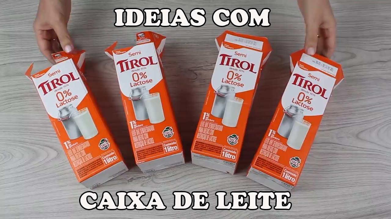 2 IDEIAS INCRÍVEIS COM CAIXA DE LEITE