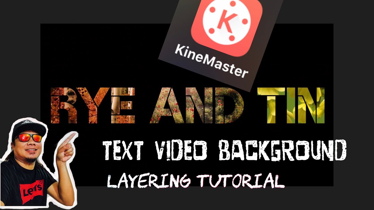 How to make TEXT with Video Background|KineMaster on iOS