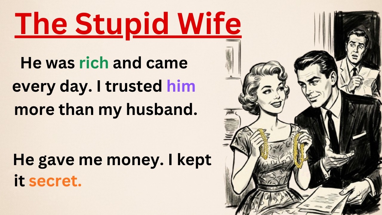Learn English With Stories ⭐️ The Stupid Wife  | Improve Your English | English Audio Story