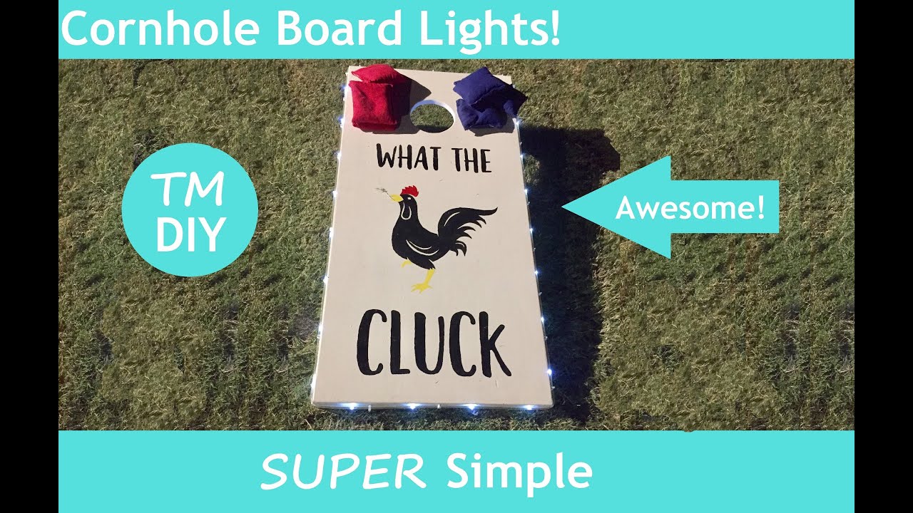 DIY Adding LED Lights to a Cornhole Board - Thrifty Mom's DIY