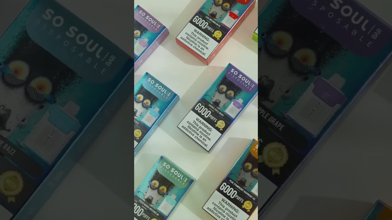 ❤️So Soul Y6000❤️💨 6000 Puffs🧃 14ml E-liquid Capacity⚡ Mesh Coil#SoSoul #Vape #VapeFam