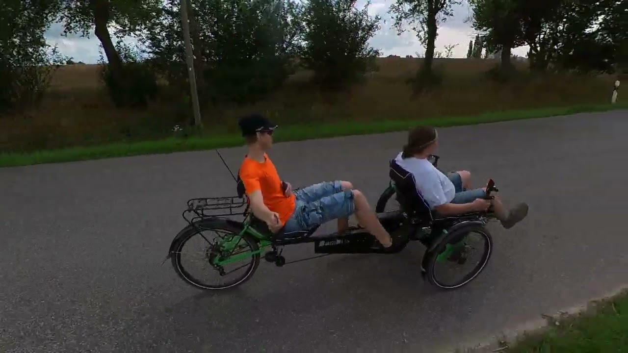 Bambuk Dreiradtandem Probefahrt