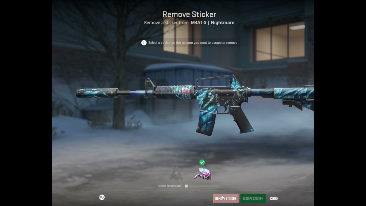 Doppler Poison Frog (Foil) Sticker Removal #71