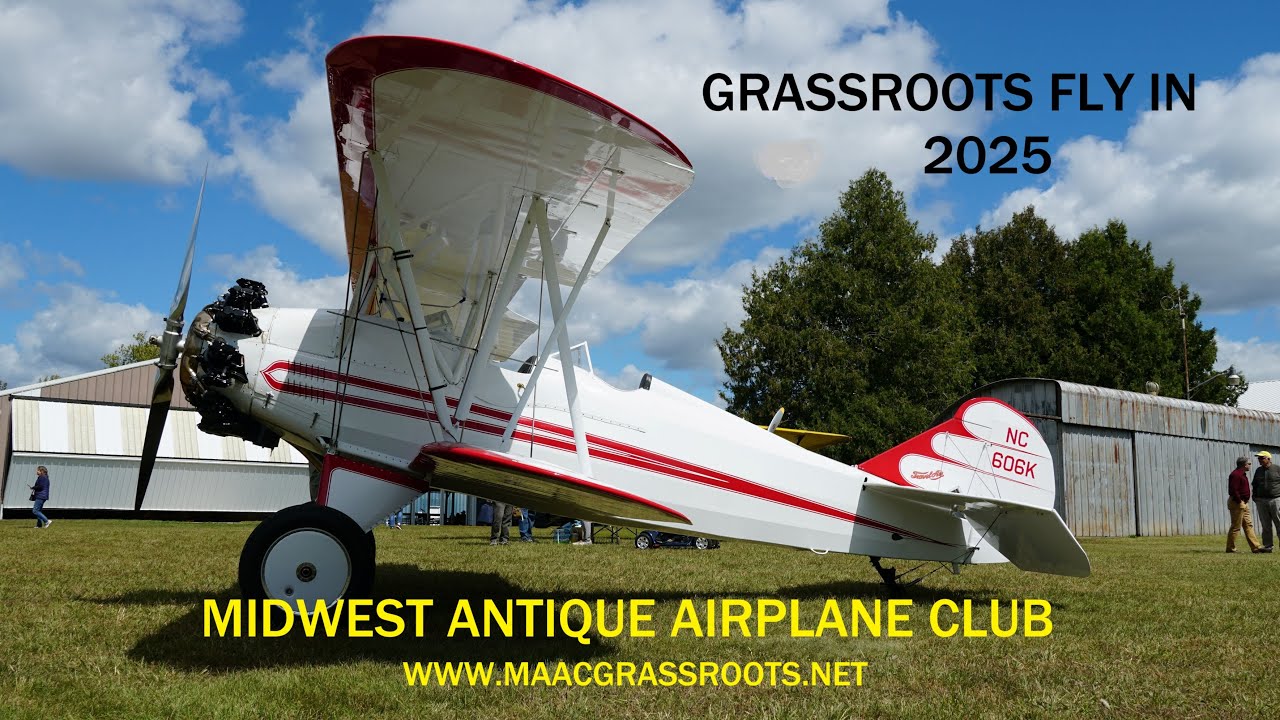 Grassroots Fly In 2025 - Saturday 9-5-25  Vintage and Classic Airplanes galore