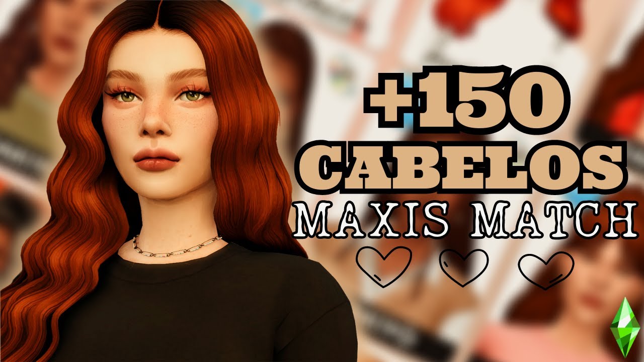 +150 CABELOS FEMININOS MAXIS MATCH 🍒🤍| Conteúdo Personalizado | The Sims 4 | Brummer 🤍