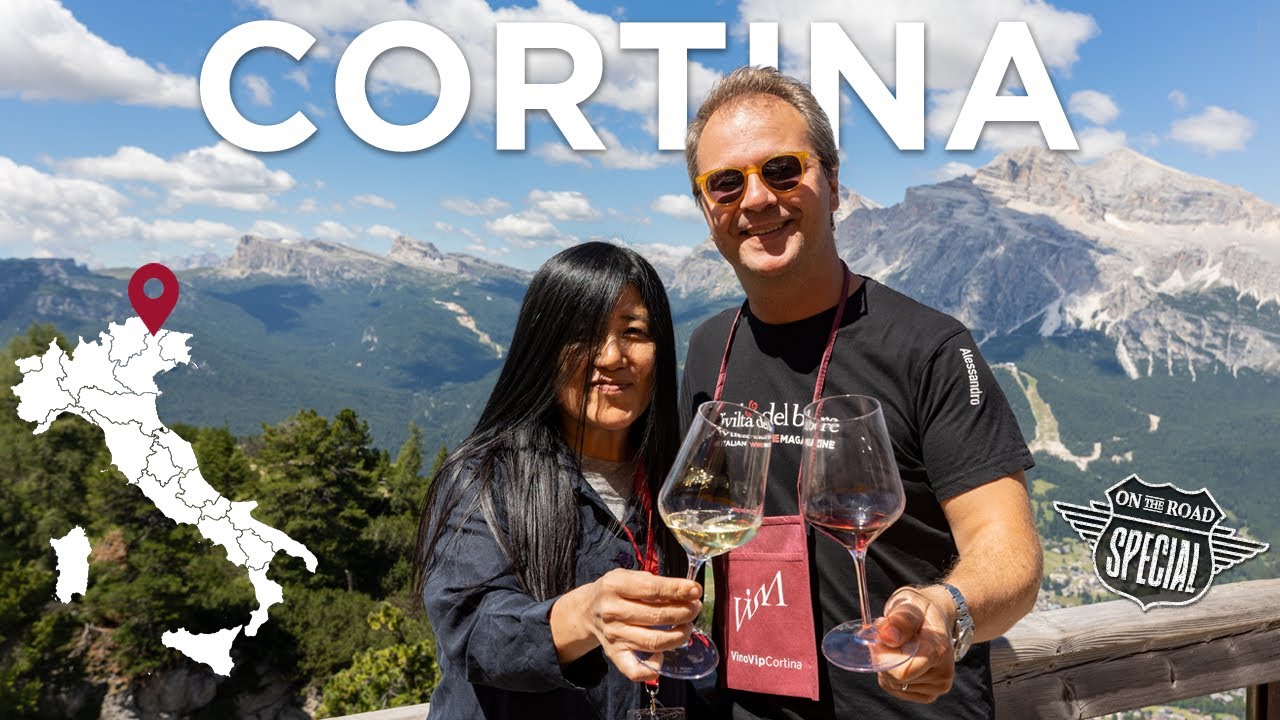 Travel to the dolomites, tasting wine in Cortina - at the #VinoVIP Summit with Alessandro Torcoli