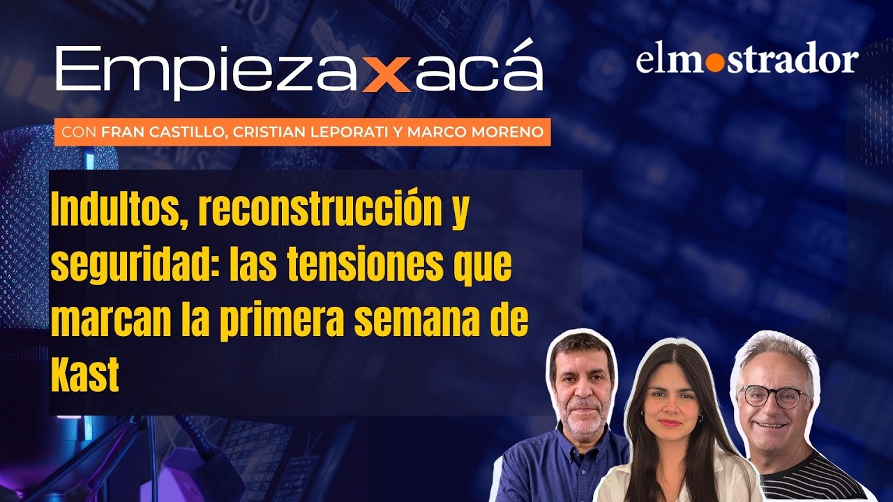 Indultos, reconstrucción y seguridad: las tensiones que marcan la primera semana de Kast