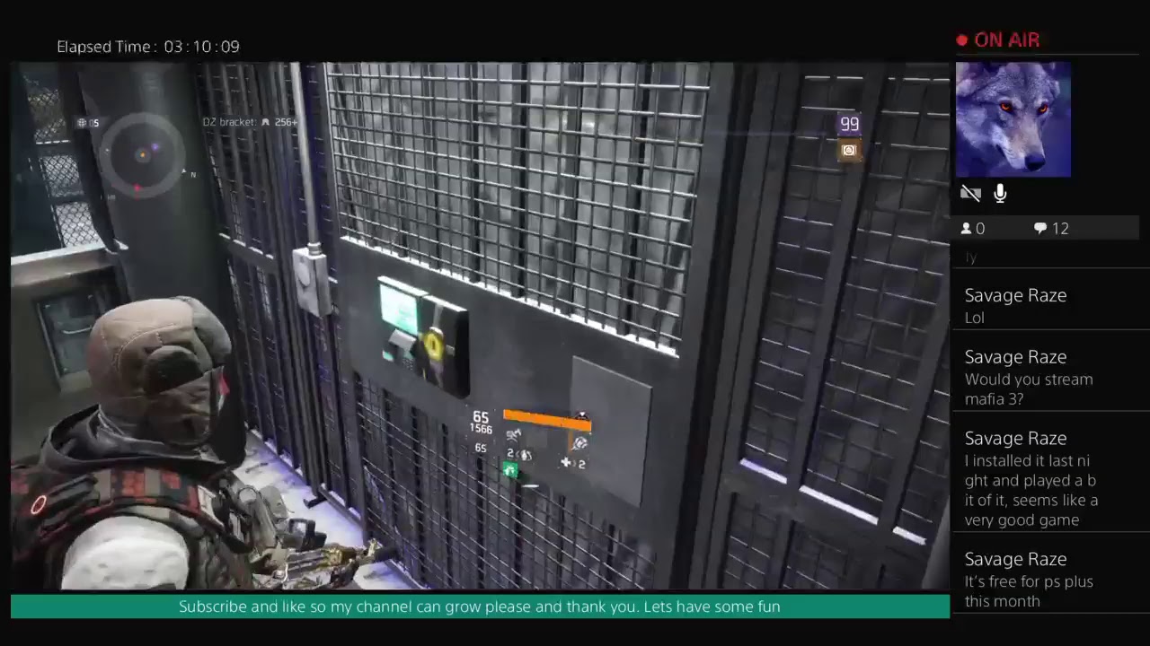 RyuFury09's Live PS4 Broadcast The division 1.8.2 pvp with sentry call and firecrest