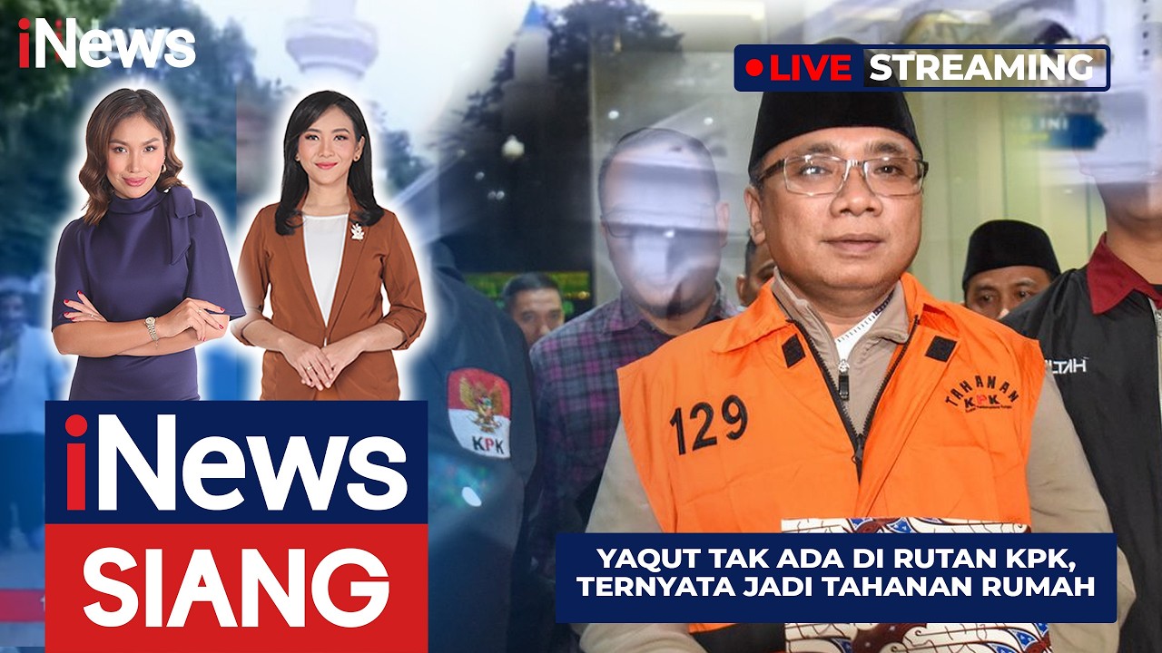 🔴LIVE | Yaqut Tak Ada di Rutan KPK, Ternyata Jadi Tahanan Rumah | iNews Siang (22/3)