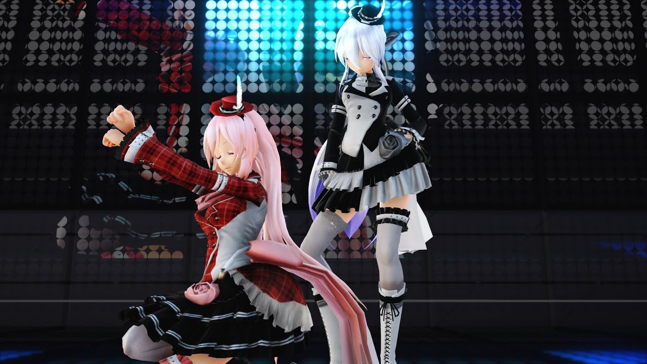 【MMD】『Kiss me 愛してる』ハク＆ルカちゃんが踊りました。Haku　Luka［4K60fps］