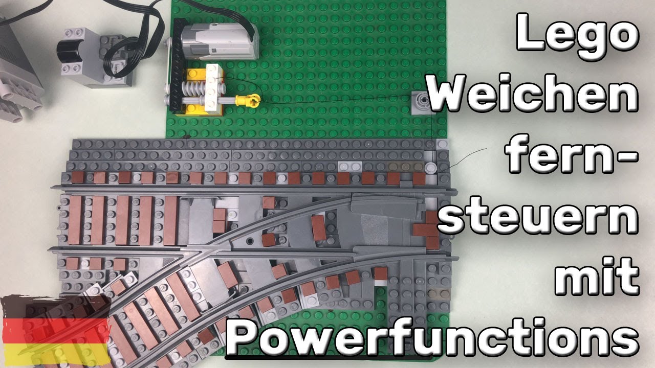 Lego elektrische Zugweiche 60238 mit powered up Motor und Fernsteuerung
