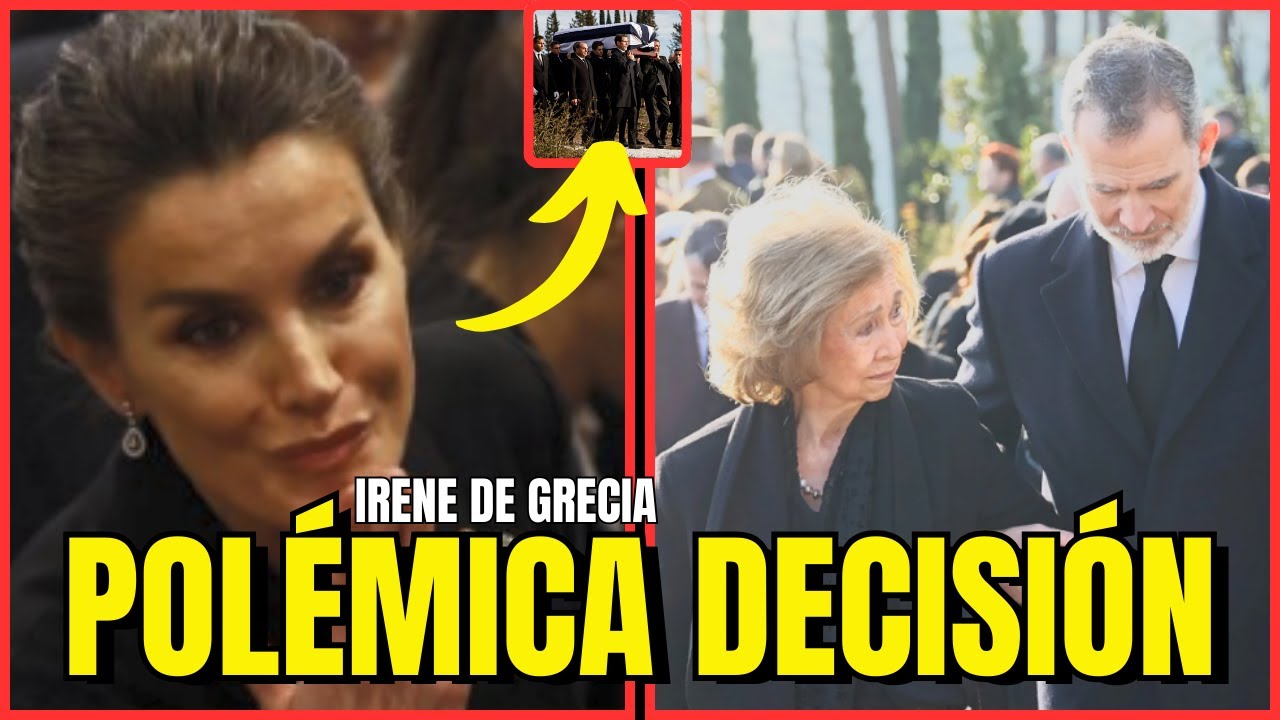 POLÉMICA DECISIÓN de Letizia Ortiz y Felipe RECIBEN CRÍTICAS por el FALLECIMIENTO de Irene de Grecia