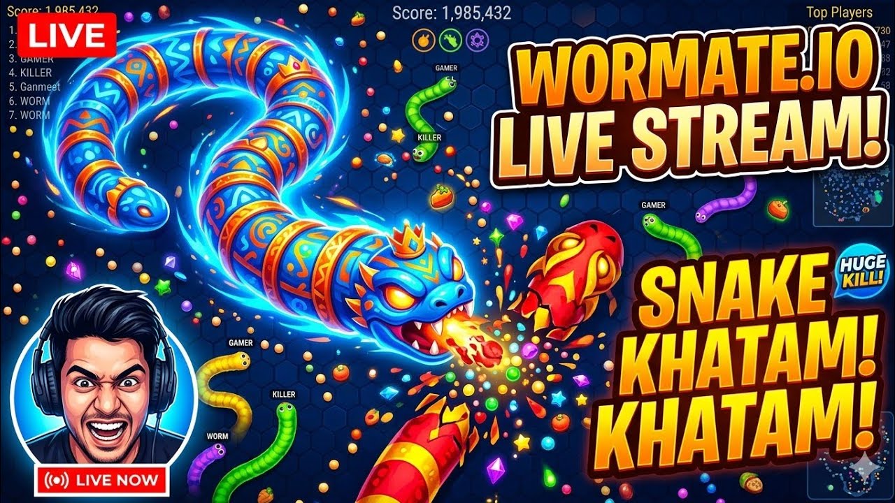 BIGGEST SNAKE EVER?! 🐍 Wormate.io Live #ShortsLive #Live #Wormateio #verticallive