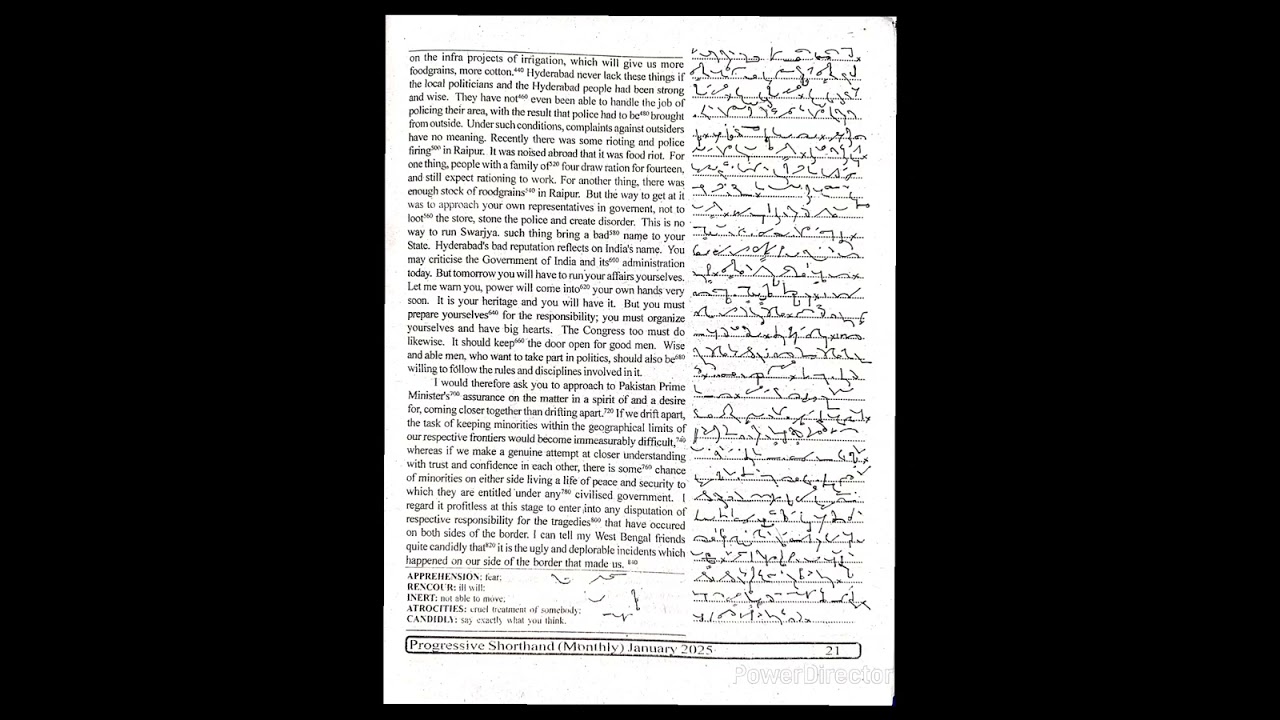 PROGRESSIVE MAGAZINE JANUARY 2026 EX. 14 @100 WPM #ssc #dsssbsteno #progressivedictation #STENO