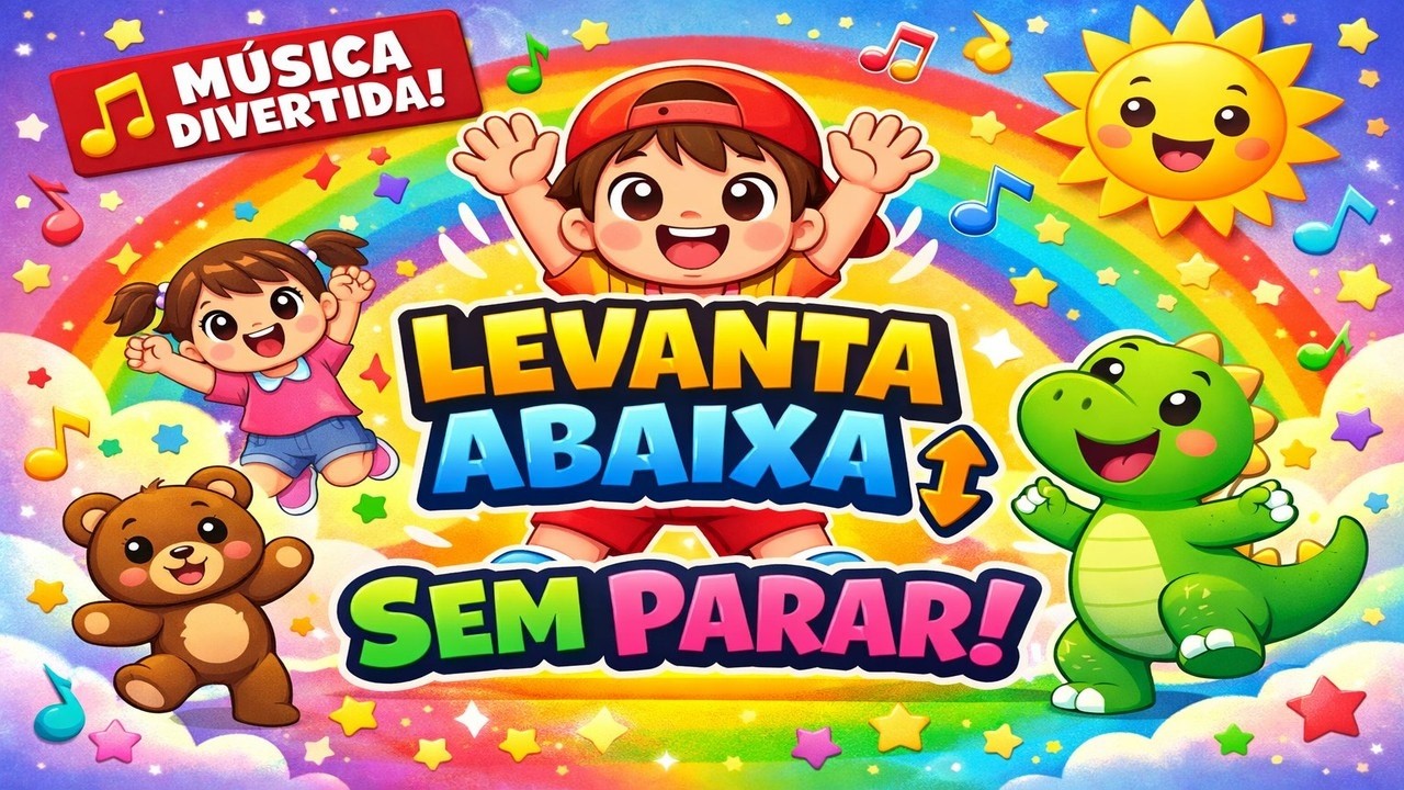 Levanta, abaixa sem parar | Música infantil