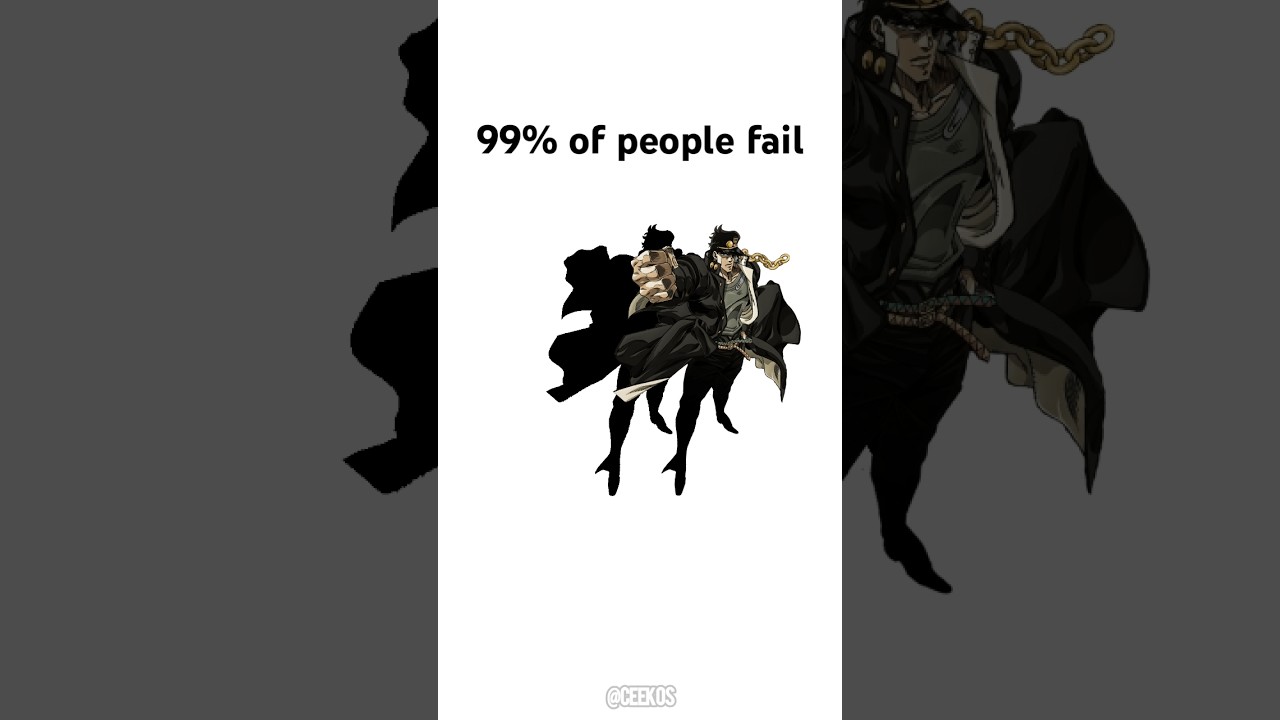 Pause the Jotaro when they line up!