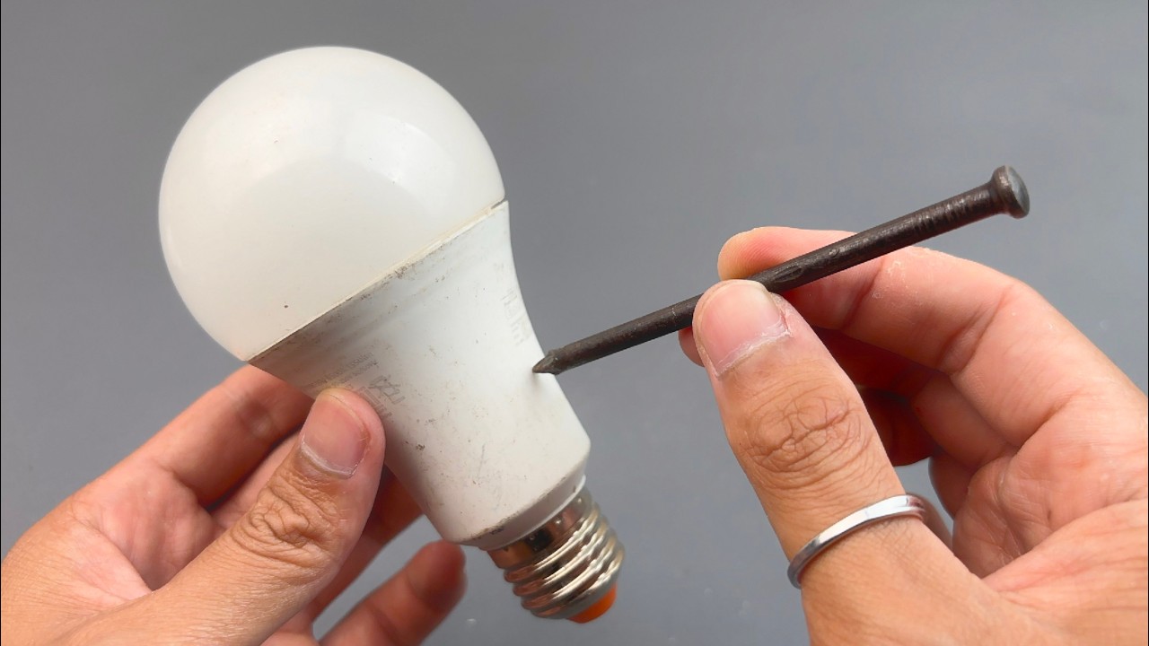 Stop Buying New Bulbs! Emergency LED Repair Trick Using a Nail