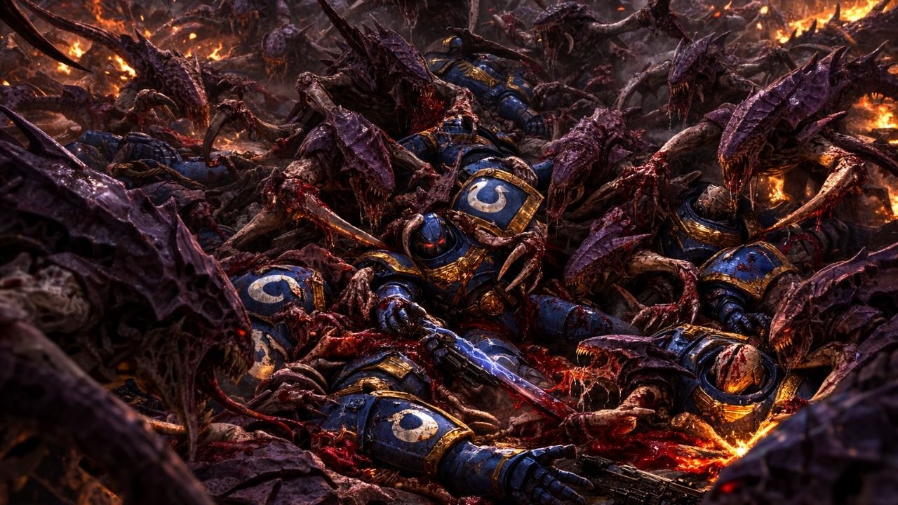 The Swarmlord vs Marneus Calgar: The Battle That Nearly Destroyed the Ultramarines | 40k