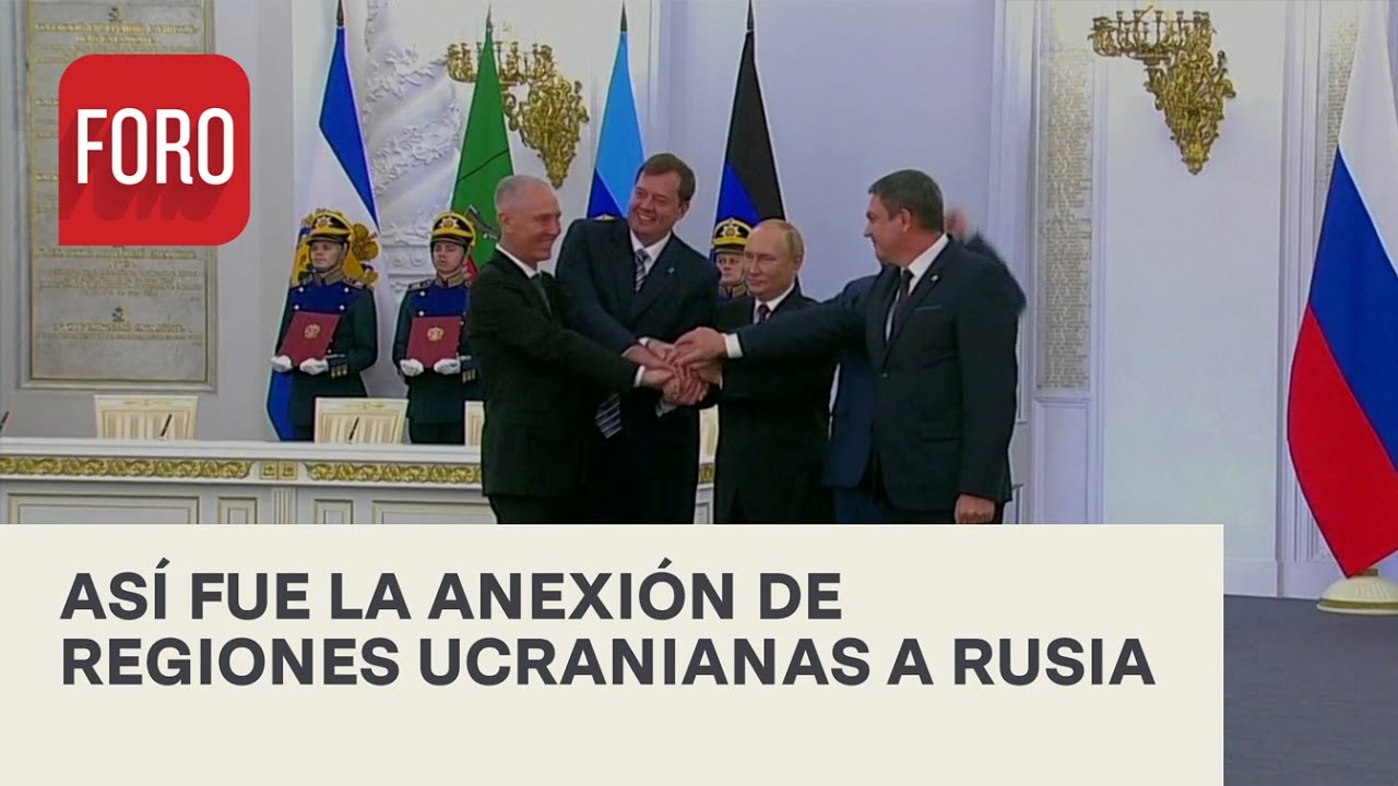 ‘¡Rusia! ¡Rusia!’ Así fue la anexión de cuatro regiones ucranianas - Las Noticias