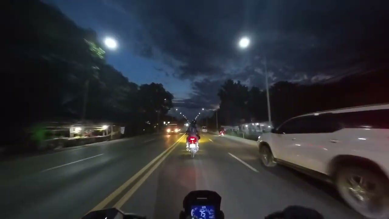 Driving my motorcycle in a good day