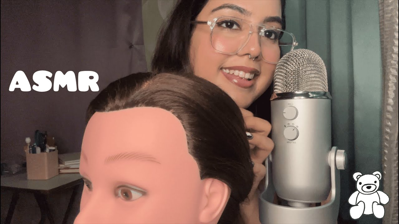ASMR Friend comforts you after a hard day| Hair brushing, gum chewing, positive affirmations ✨