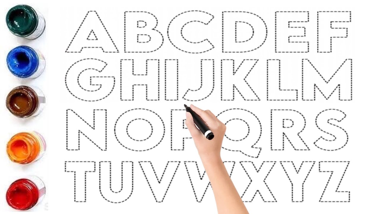 ABCDEFGHIJKLMNOPQRSTUVWXYZ, A to Z Drawing Guide: Master The Alphabet A To Z For Kids Toddlers Easy 