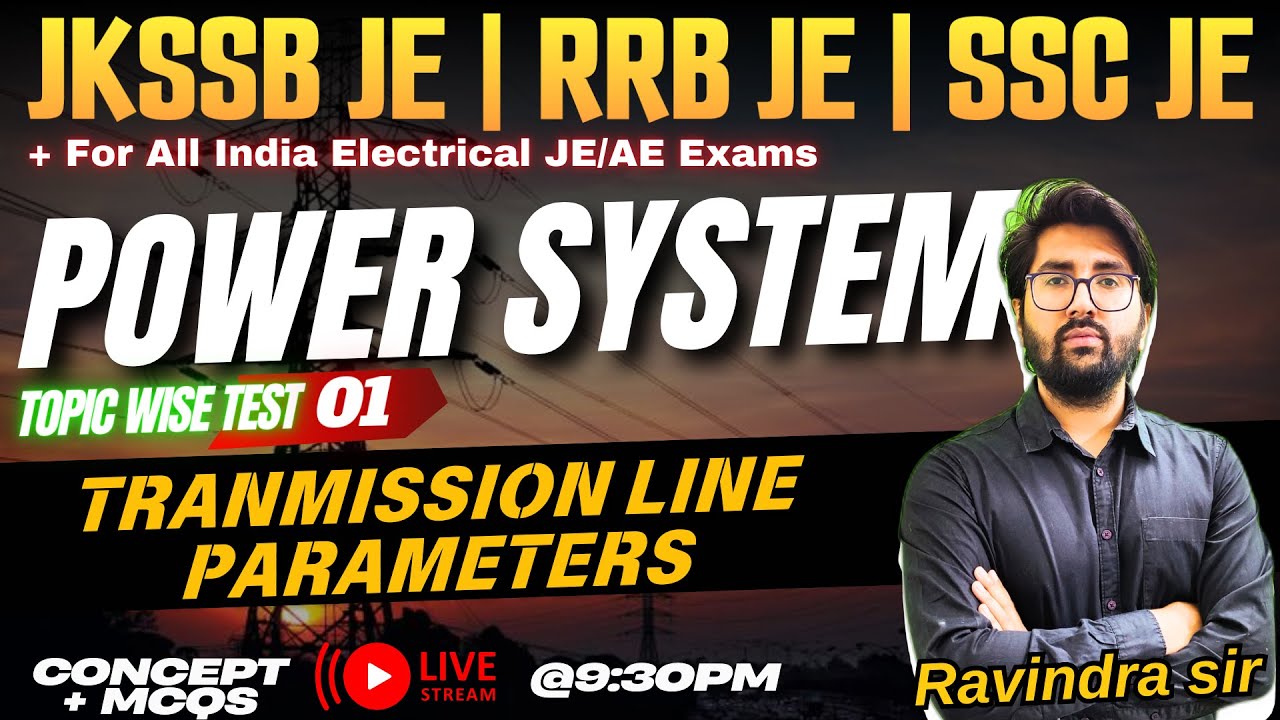 POWER SYSTEM MCQs #01 | transmission line parameters #jkssbje #rrbjeelectrical #rrbjecbt2 #sscje