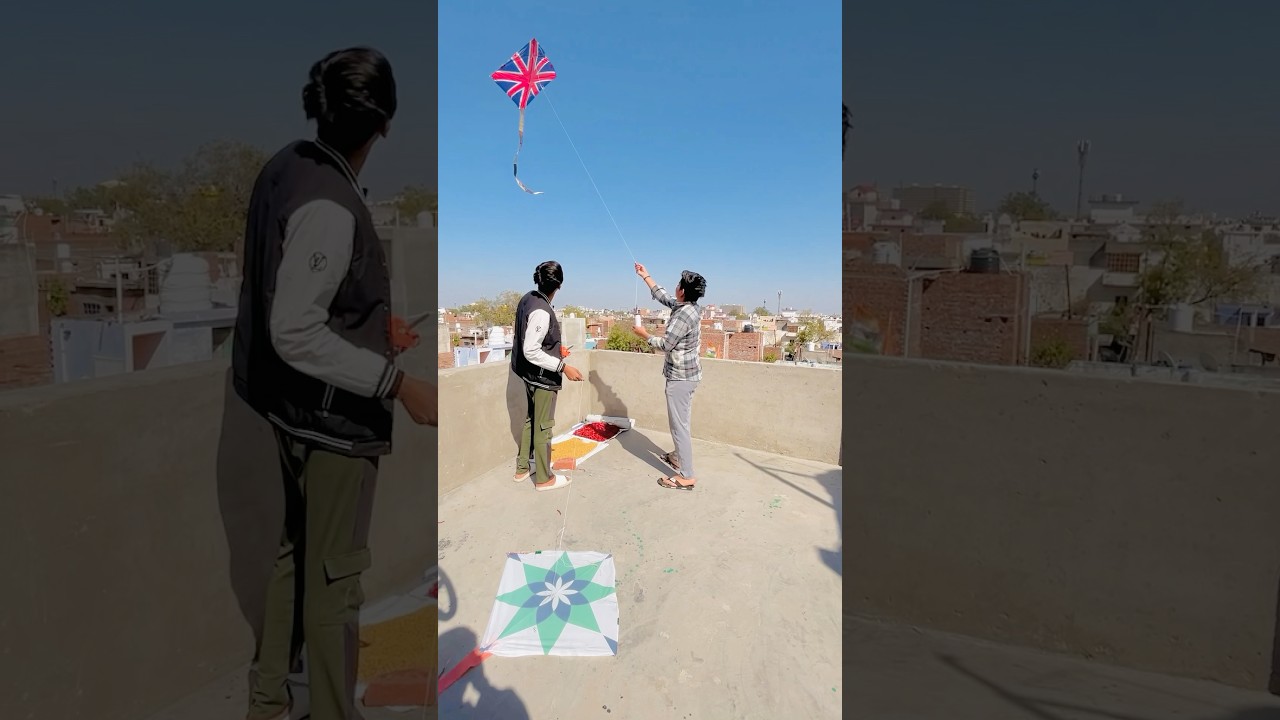 Kite fly biggest tail ⚡️🪁#kiteflying #vaibhavsainivlogs #shorts
