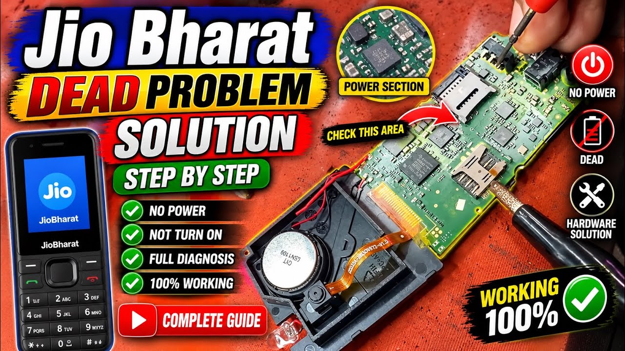 Jio Bharat Dead Problem Solution | No Power Repair | Step By Step Full Guide