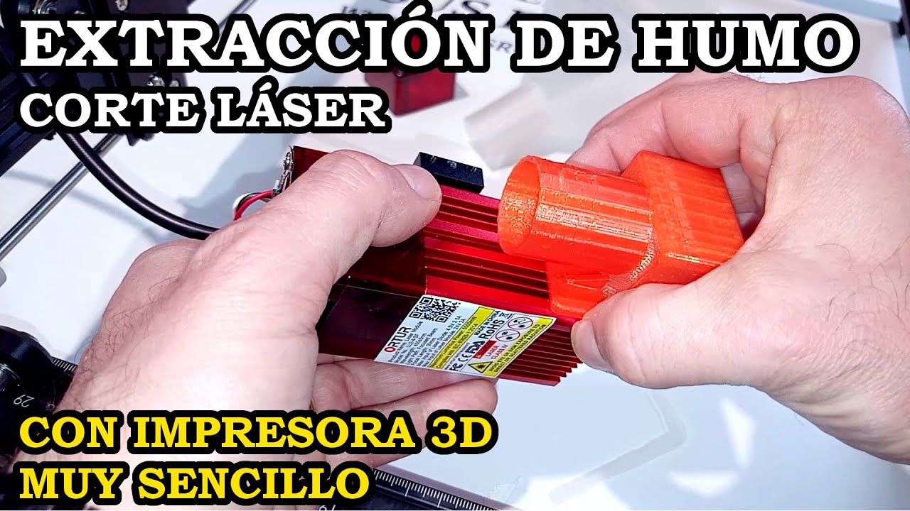 Sistema de Extracción de Humos Para Corte Láser. Hecho con Una Impresora 3D. Muy Económico. 367