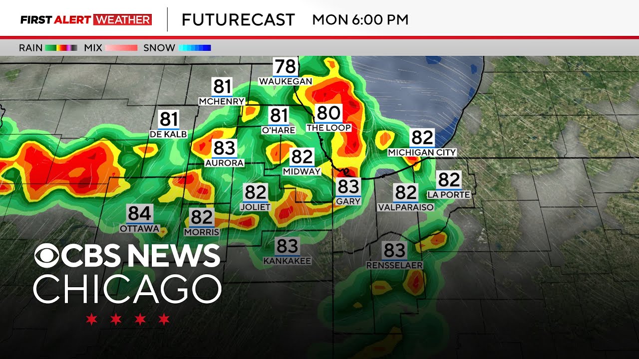 Chicago weather: Increasing storm threat Monday