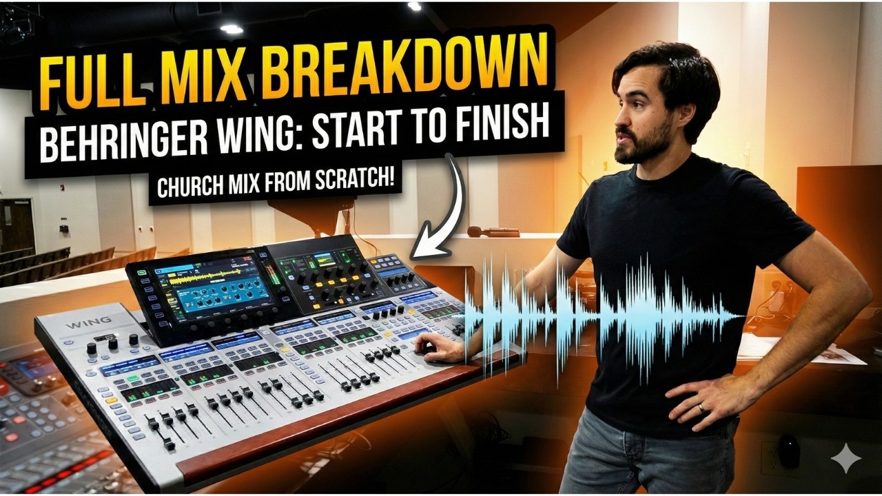 Behringer Wing FULL MIX Breakdown - Advanced Worship Mixing (Every Plugin, Start to Finish)