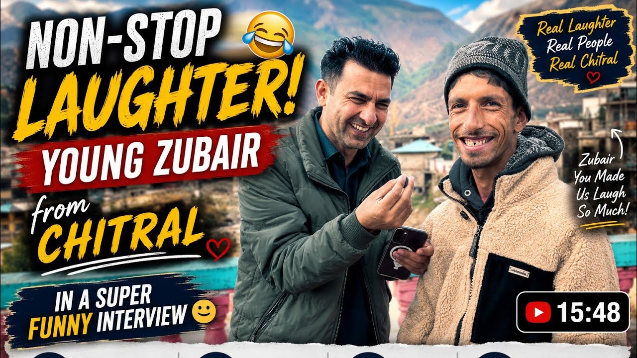 Non-Stop Laughter! Young Zubair from Chitral in a Super Funny Interview 🔥