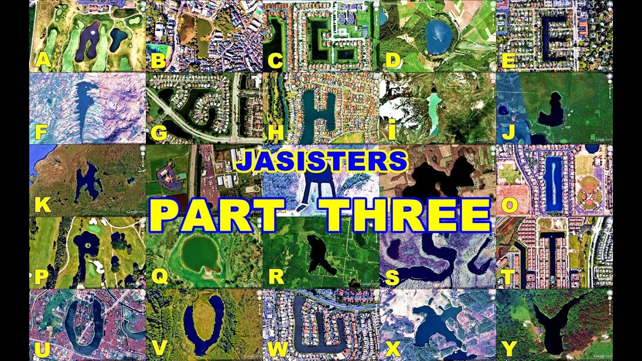 ALPHABET LAKES AROUND THE WORLD IN GOOGLE EARTH PART THREE#alphabet#letters#lake #water#googleearth