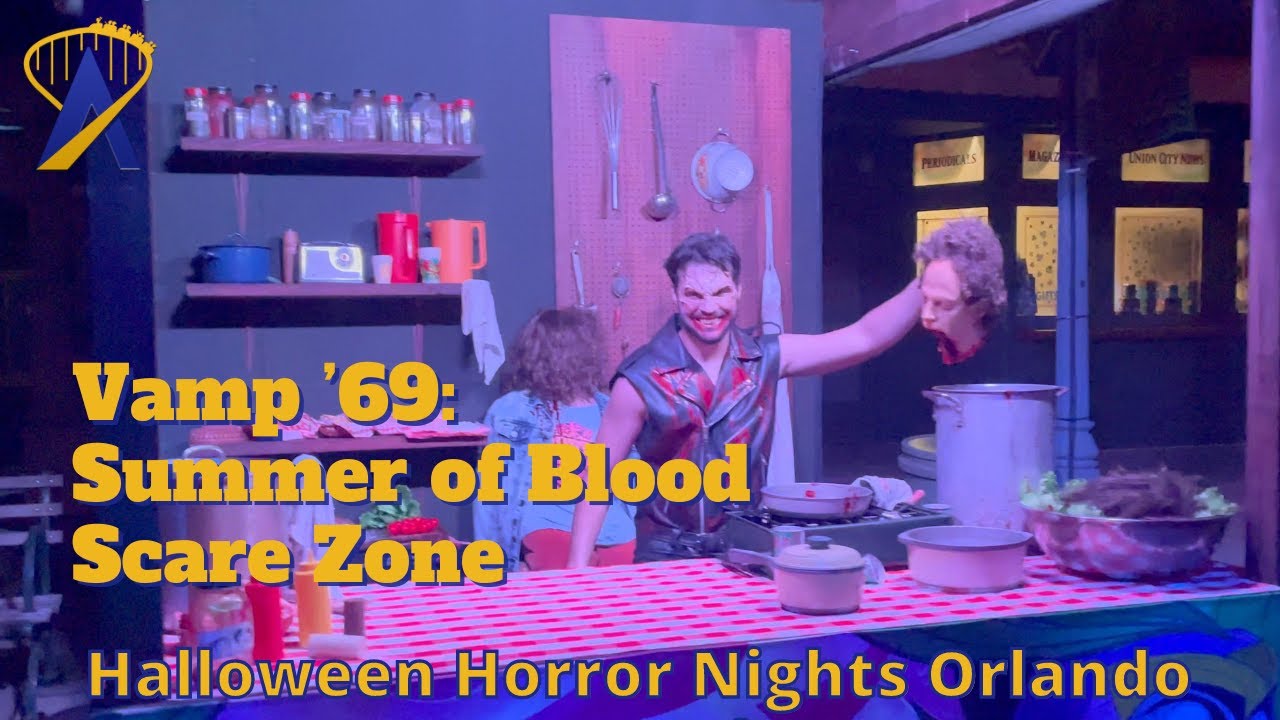Vamp &rsquo;69: Summer of Blood&nbsp;Scare Zone at Halloween Horror Nights 2023