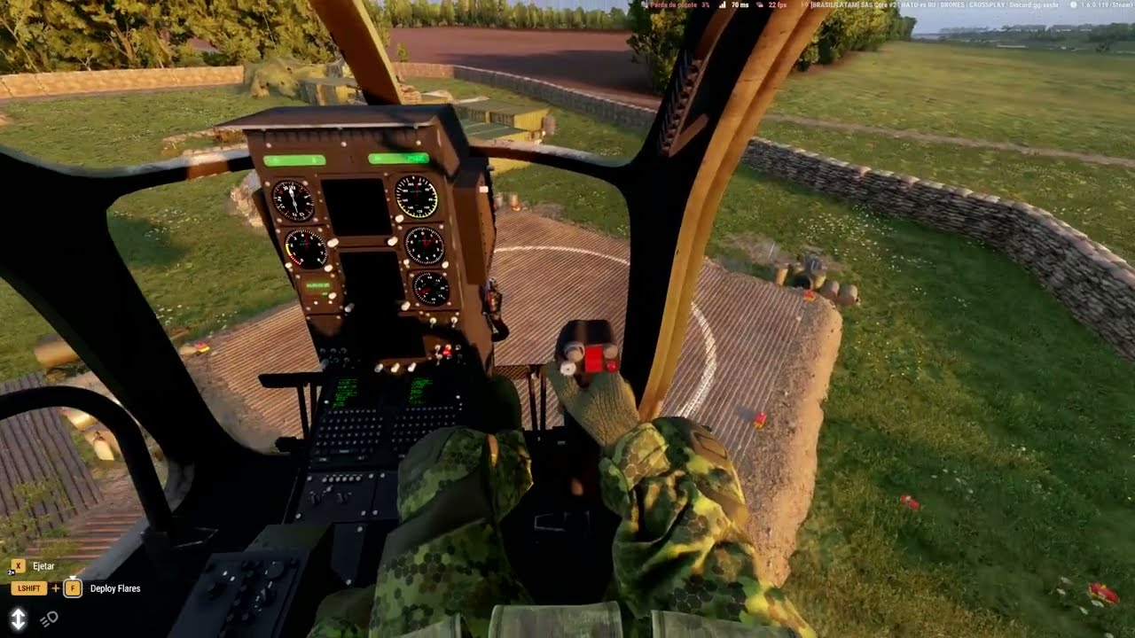 @Arma Reforger buscando melhora no controle do helicoptero