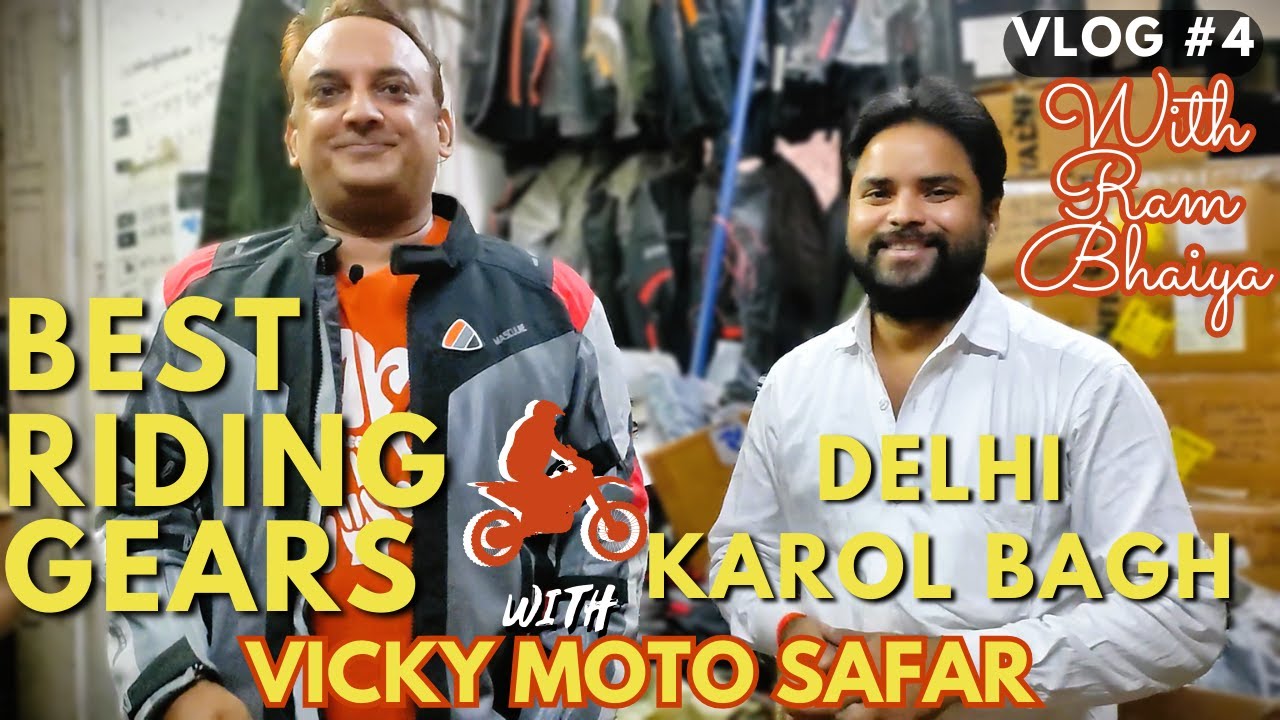 CHOPRA AUTOMOBILES KAROL BAGH BEST RIDING GEAR IN DELHI | Riding Gear Shopping with VICKY MOTO SAFAR