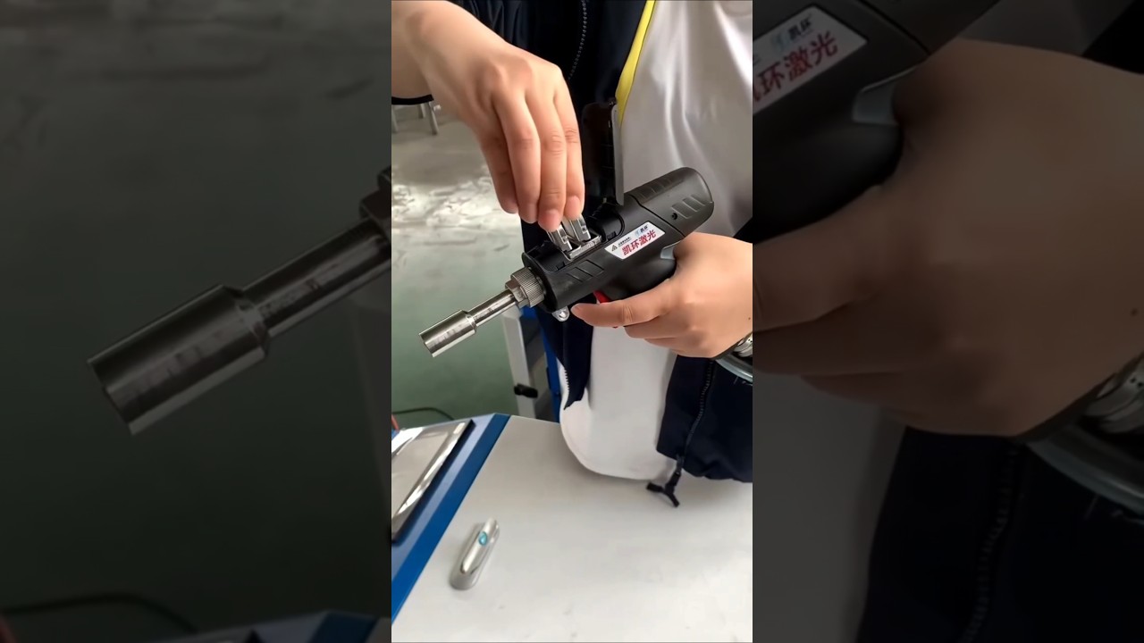Portable welding machine 🤯 #shortsvideo #gadgets #welding